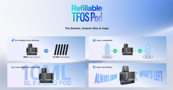 Kit système de dosettes SMOK TFOS 1700mAh 10ml – Kit système de dosettes SMOK TFOS 1700mAh 10ml
