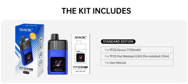 Kit système de dosettes SMOK TFOS 1700mAh 10ml – Kit système de dosettes SMOK TFOS 1700mAh 10ml
