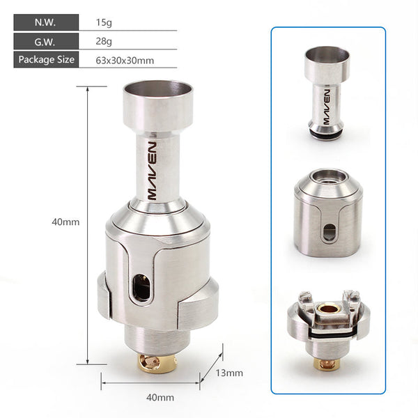 Pont RBA SXK Maven Style pour réservoir Billet / BB / Boro / Vandy Vape Pulse AIO / Cthulhu AIO / Mod Boro – Pont RBA SXK Maven Style pour réservoir Billet / BB / Boro / Vandy Vape Pulse AIO / Cthulhu AIO / Mod Boro
