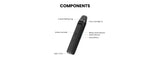 Lost Vape Thelema Aura S Pod System Kit 1600mAh 3ml (Max 40W) – Leather Black - Thelema Aura S Kit
