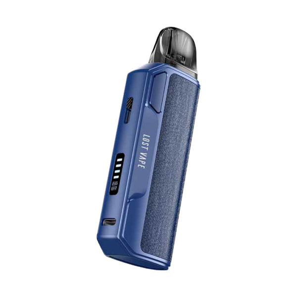 جهاز Lost Vape Thelema Elite S Pod Kit بسعة 1400 مللي أمبير وسعة 3 مل (بحد أقصى 40 واط) – قماش تويل أزرق جينز - كبسولة ثيليما إيليت إس
