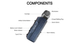 جهاز Lost Vape Thelema Elite S Pod Kit بسعة 1400 مللي أمبير وسعة 3 مل (بحد أقصى 40 واط) – قماش تويل أسود - كبسولة ثيليما إيليت إس
