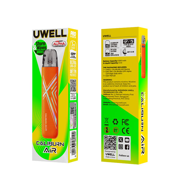 Uwell Caliburn Air Pod System Kit 1000mAh 3ml (Max 25W) – Uwell Caliburn Air Pod System Kit 1000mAh 3ml (Max 25W)
