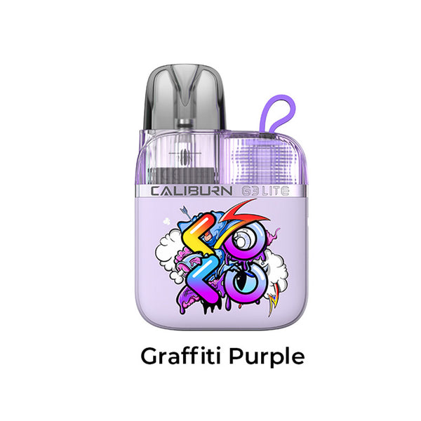 Kit système de pods Uwell Caliburn G3 Lite KOKO 1200 mAh 2,5 ml (Max 25 W) – Graffiti Violet - Kit KOKO G3 Lite
