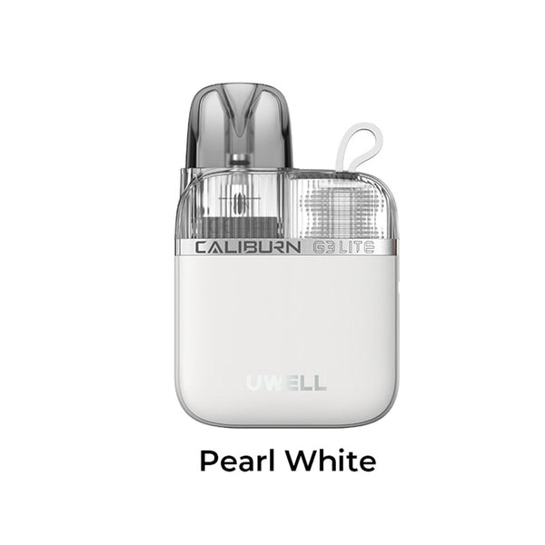 Kit système de pods Uwell Caliburn G3 Lite KOKO 1200 mAh 2,5 ml (Max 25 W) – Blanc Perle - Kit KOKO G3 Lite

