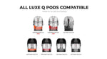 Vaporesso Luxe Q3 Pod System Kit 1450mAh 3ml (Max 20W) – Classic Black - Luxe Q3 Kit

