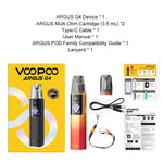 VOOPOO Argus G4 Pod System Kit 1650mAh 3.5ml(Max 35W) – Silver - Argus G4 Kit
