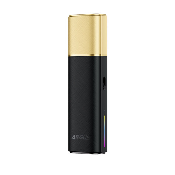 مجموعة نظام VOOPOO ARGUS Klyc Pod بسعة 1350 مللي أمبير/ساعة وسعة 3 مل (بحد أقصى 30 وات) – مجموعة ARGUS Klyc باللونين الأسود والذهبي
