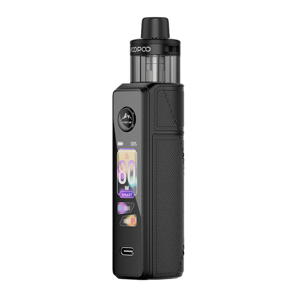 طقم Voopoo Drag X3 80W Box Mod مع خرطوشة PnP X DTL Pod 5ml – أسود ألياف الكربون - مجموعة دراج إكس 3
