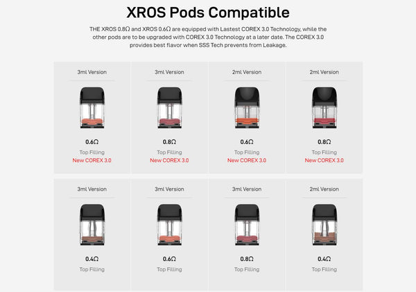 طقم نظام بودات فابوريسو XROS 5، بطارية 1500 مللي أمبير، سعة 3 مل – طقم نظام بودات فابوريسو XROS 5، بطارية 1500 مللي أمبير، سعة 3 مل

